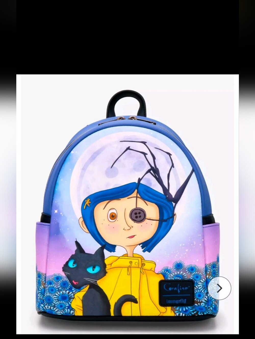 LF CORALINE BUTTON EYE FLOWER MINI BACKPACK